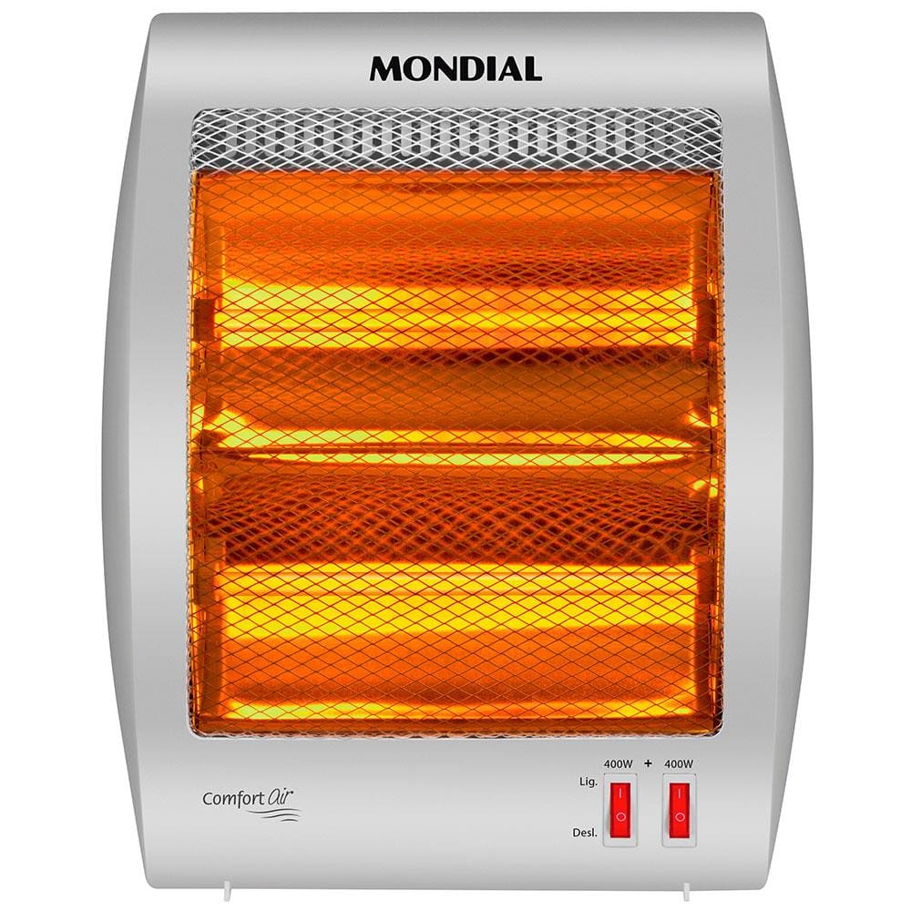 Aquecedor de Ambiente Mondial Halógeno A-09 Comfort Air Branco - 800W - 220V