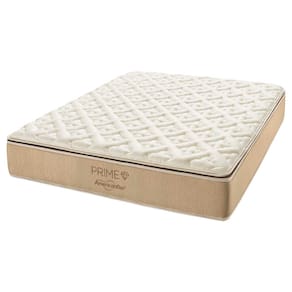 Colchão King AmericanFlex Prime com Pillow Top e Molas Ensacadas 34x193x203 - Bege Pérola