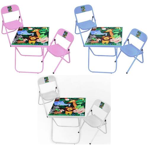 Conjunto Mesa Infantil Dobrável Com 02 Cadeiras em Aço - Utilaço Menor preço em Conjunto Mesa Infantil Dobrável Com 02 Cadeiras em Aço - Utilaço