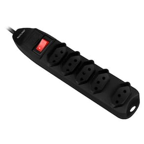 Filtro de linha 5 tomadas preto Multilaser - WI297