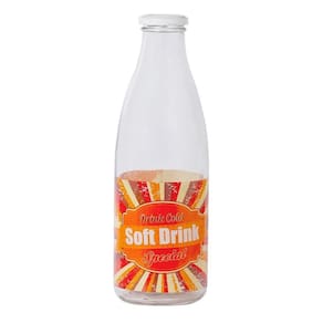 Garrafa de Vidro Italy RetrÃ´ Soft Drink 1Litro - Yazi