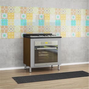 Balcão para Forno e Cooktop Bartira Rubi com 5 Bocas - 80,1cm de largura