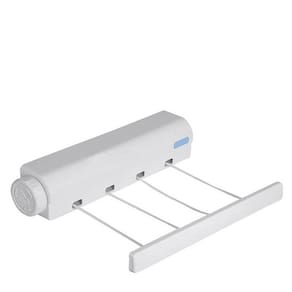 Varal De Roupa Automatico Retratil Com 4 Cordas 3,2 Metros