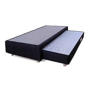 Cama Box Solteiro + Colchão Auxiliar Espuma D28 Bicama BF Colchões 88x188x37cm