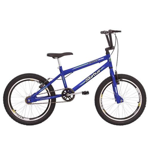 Bicicleta Aro 20 Status Cross Action - Azul Menor preço em Bicicleta Aro 20 Status Cross Action - Azul