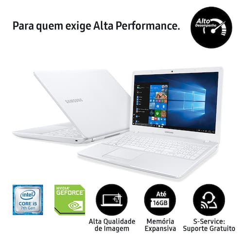 imagem-Notebook Samsung Core i5-7200U 8GB 1TB Placa Gráfica 2GB Tela 15.6” Windows 10 Expert X23 NP300E5M-XD2BR