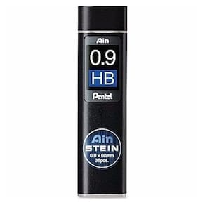 Pentel -grafite Ain Stein 0,9mm Hb - Tubo Com 36 Grafites
