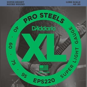 Encordoamento para Baixo D`addario EPS220 4 Cordas 040 Super Light