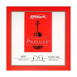 Encordoamento para Violino 4/4 D`Addario J810 Tensão Média Prelude