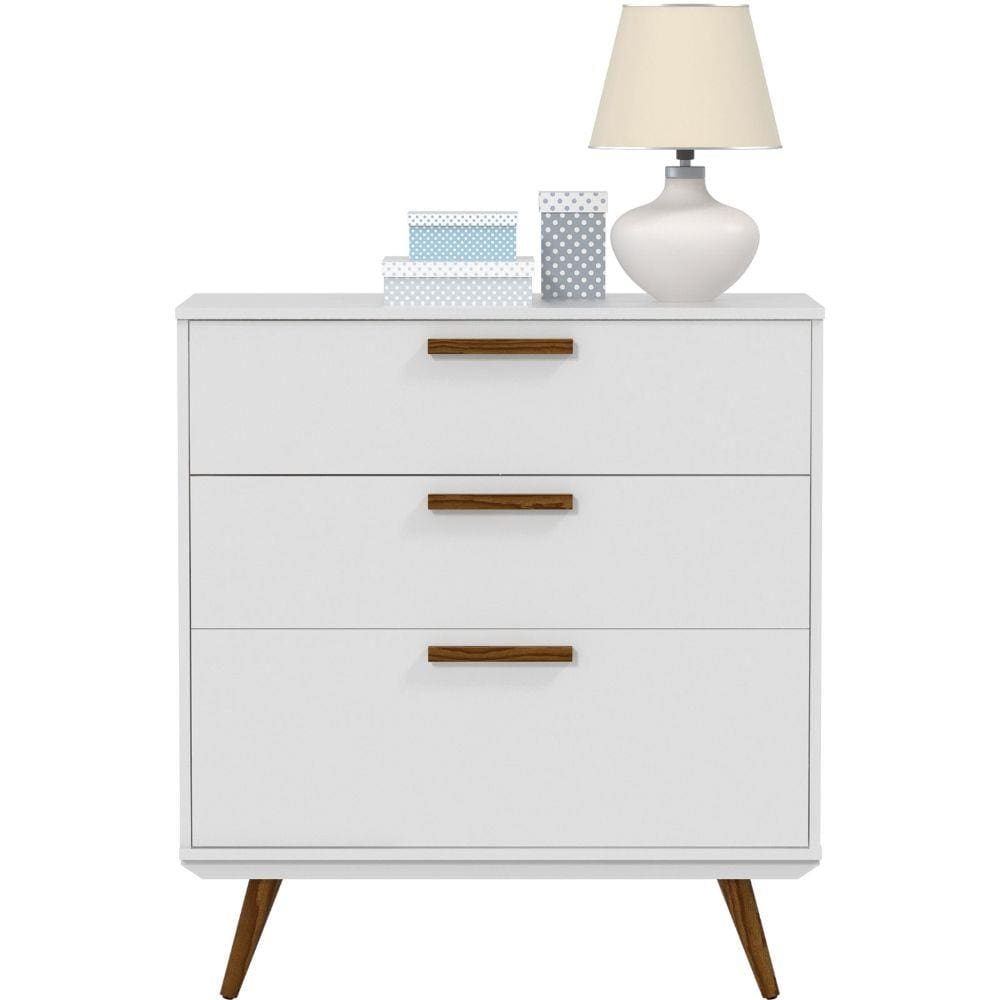 Cômoda Retrô e Eco Wood Matic Móveis - Branco