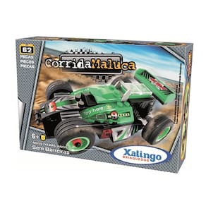 Blocos de Encaixe Corrida Maluca Sem Barreiras 62 Peças - Xalingo