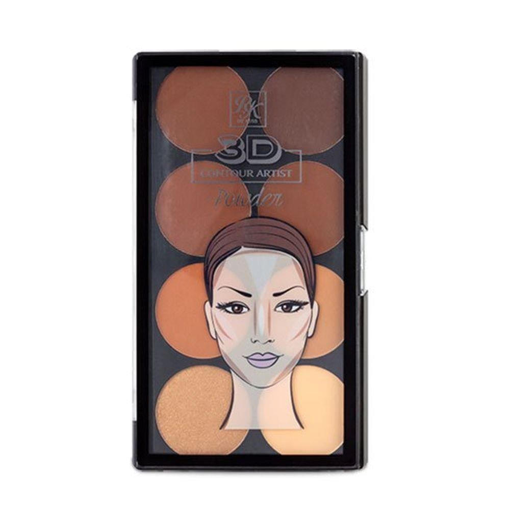 Paleta de Contorno em pó RK By Kiss 3D Contour Artist Powder