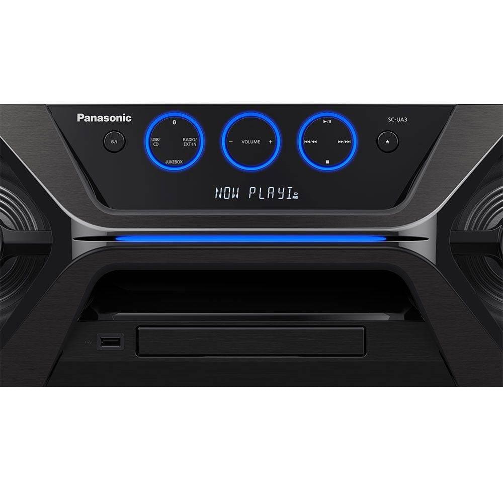 Mini System Panasonic SC-UA3LB-K com Bluetooth, Rádio | Casas Bahia