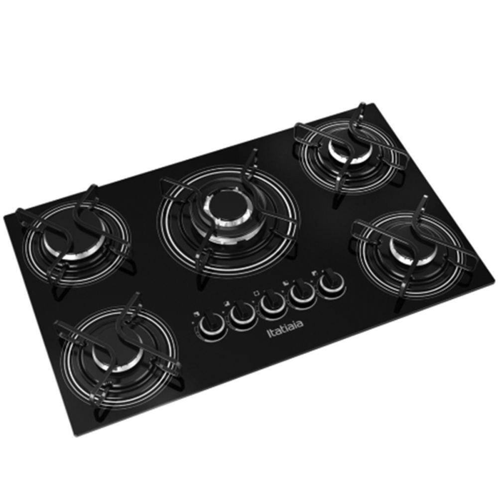 Cooktop 5 bocas itatiaia e bom | Casas Bahia