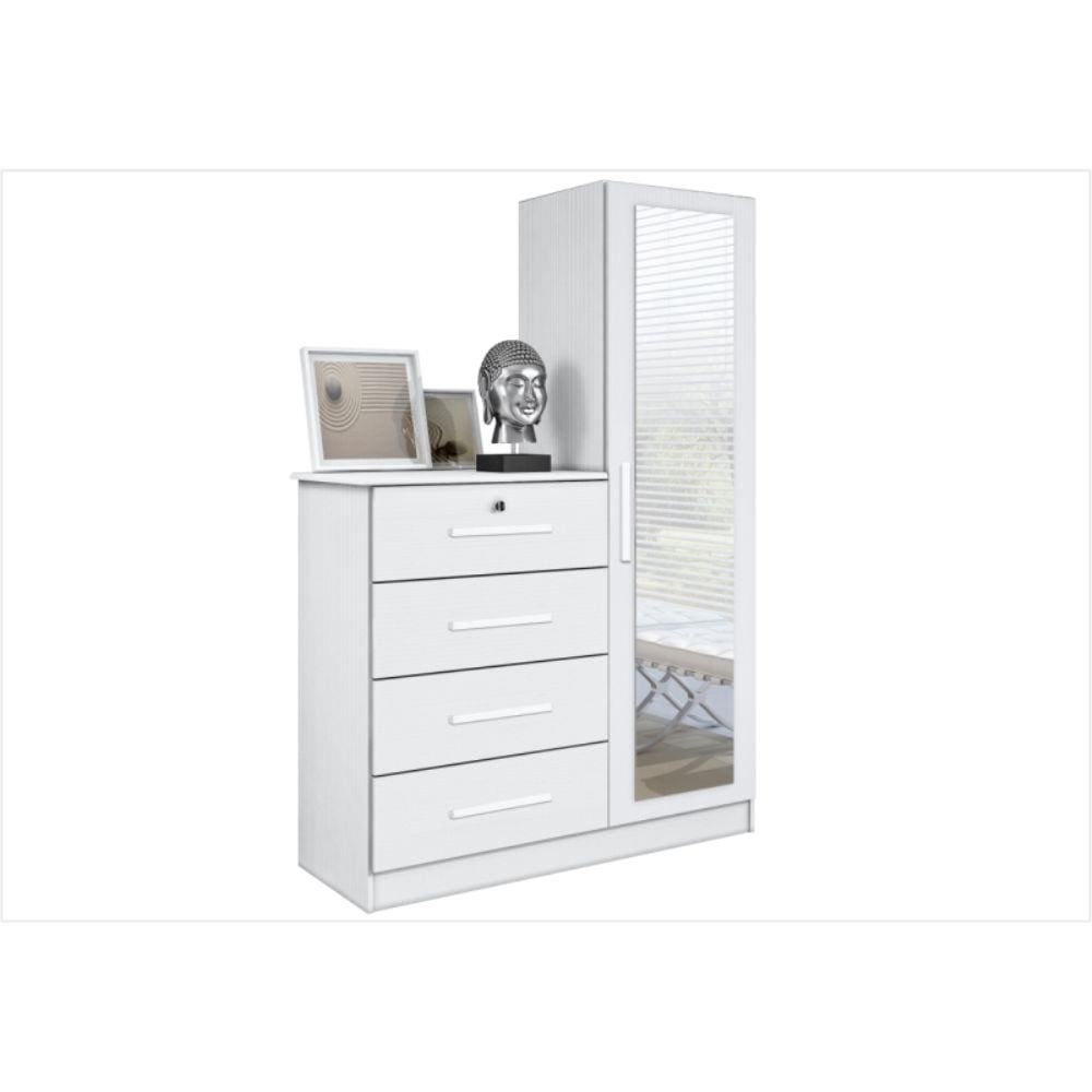 Cômoda 4 Gavetas 1 Porta Belize Plus - Albatroz
