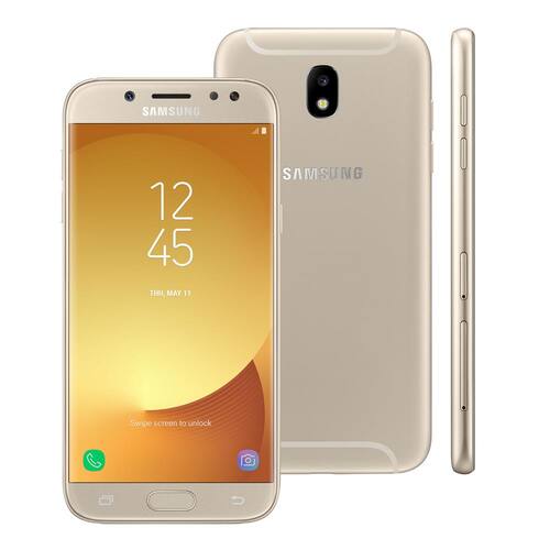 imagem-Smartphone Samsung Galaxy J7 Pro Dourado com 64GB, Tela 5.5", Câmera 13MP, Dual Chip, NFC, Android, 7.0, Processador Octa Core e 3GB RAM