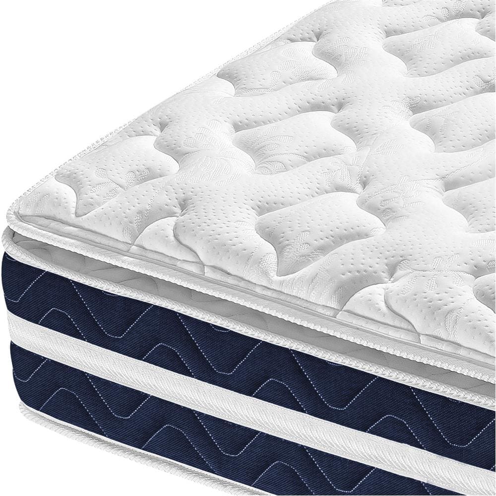Colchão King Size AmericanFlex Nero Gel com Pillow Top e Molas Ensacadas  30x193x203 cm | Casas Bahia