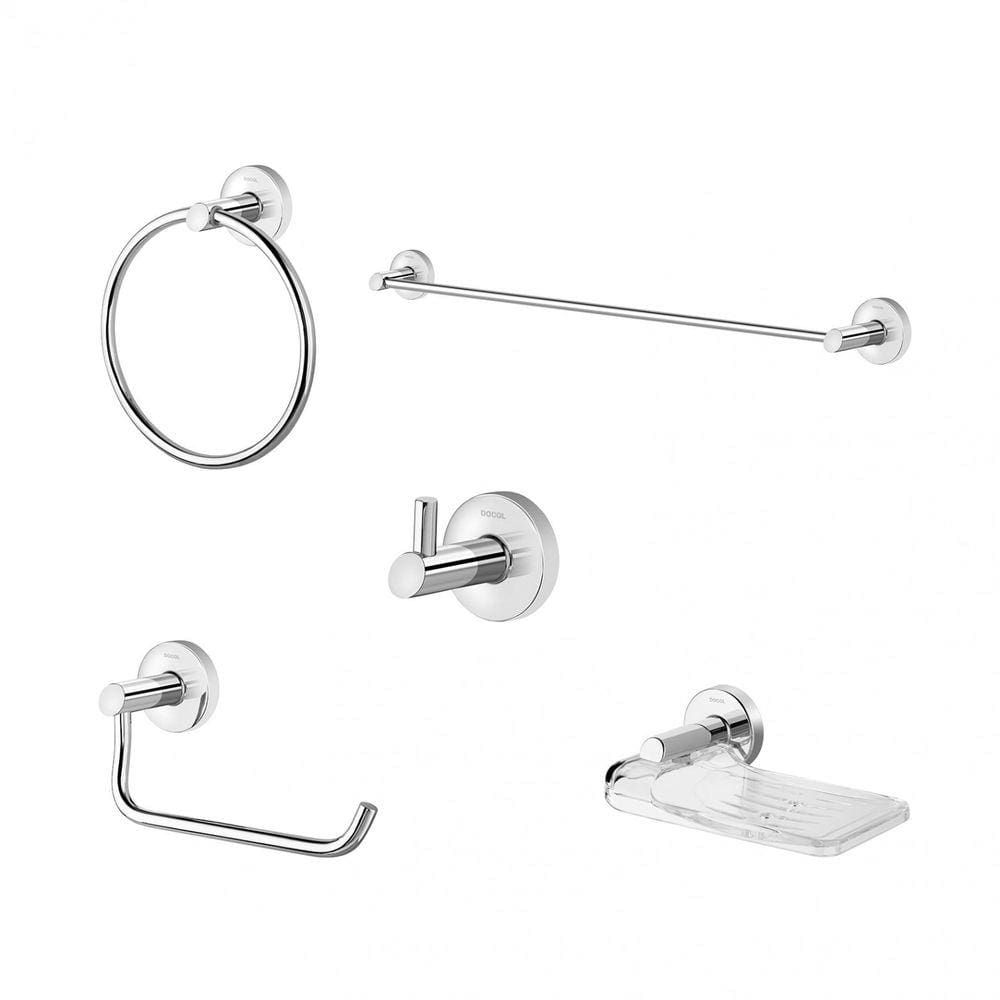 Kit Acessórios para Banheiro 5 Peças Hope Docol Cromado