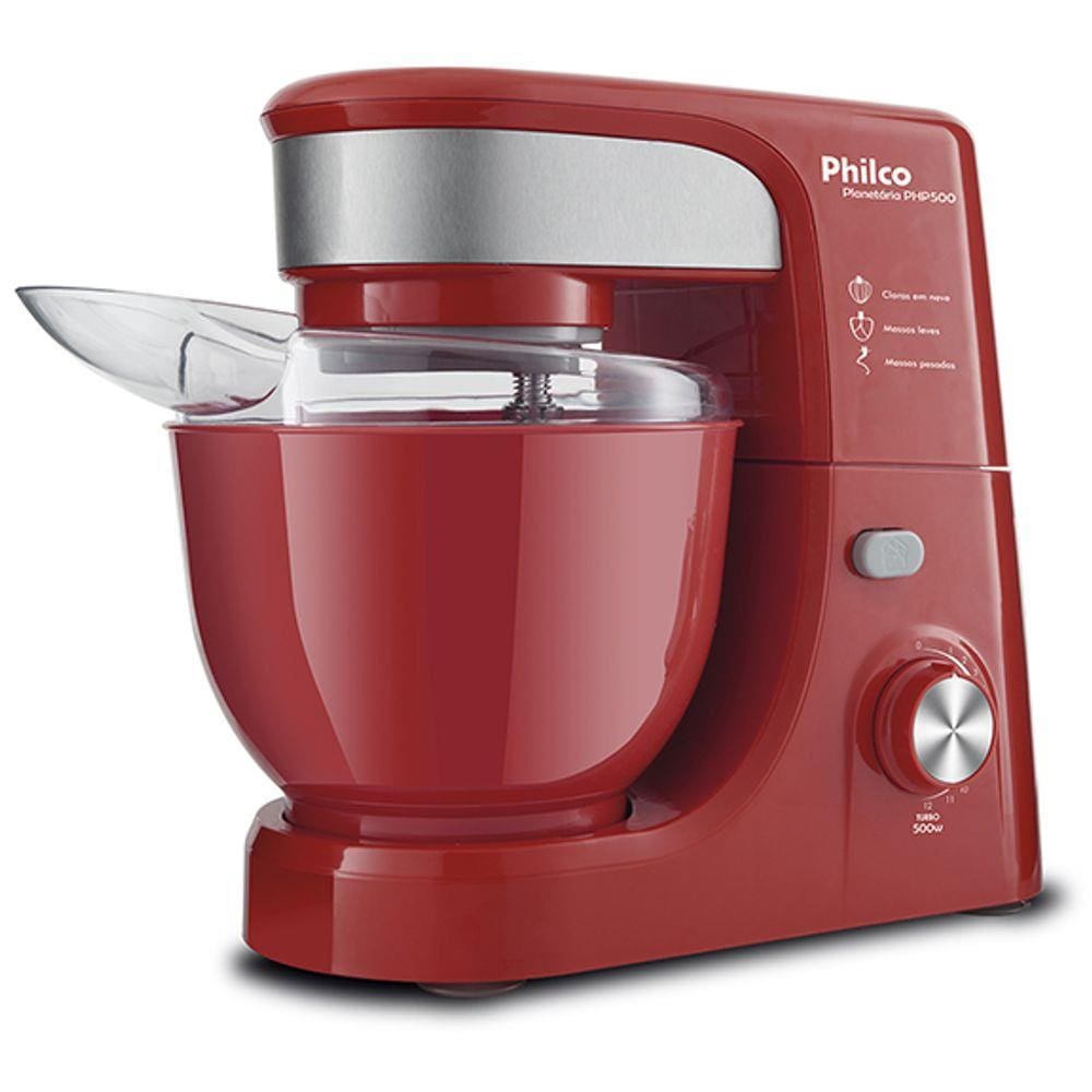 Batedeira Planetária PHP500 Turbo 11 Velocidades Vermelha