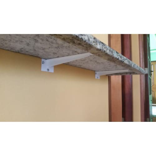 Suporte Marmore Invisivel 50cm Branco Forsul Mao Francesa