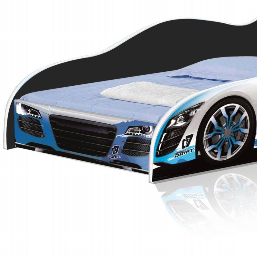 Cama Infantil Carro Drift Azul Com