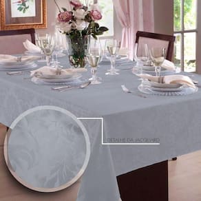 Toalha de Mesa Jacquard Quadrada 4 Lugares