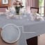 Toalha de Mesa Jacquard Quadrada 4 Lugares - PRATA