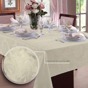 Toalha de mesa Jacquard Retangular 6 Lugares
