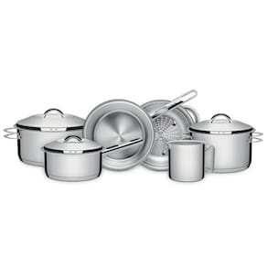 Conjunto Jogo Panelas 6pc Inox Fundo Triplo Tramontina Solar
