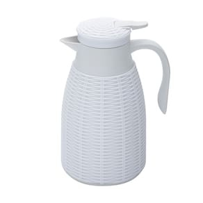 Garrafa Térmica com Ratan Branca Tress 1 litro - Lyor