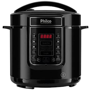 Panela de Pressão Digital 6L Inox Preta Philco