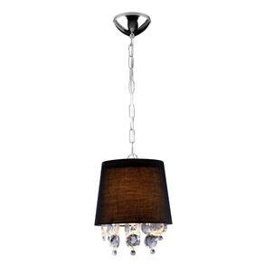 Pendente para 1 Lâmpada 22cm São Paulo Bronzearte Preto