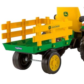 Mini Trator Elétrico com Trailer - John Deere Ground Force 12V - Peg-Pérego