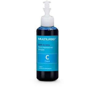 Refil De Tinta Ciano Multilaser Rf006 Para Impressora Epson 100Ml