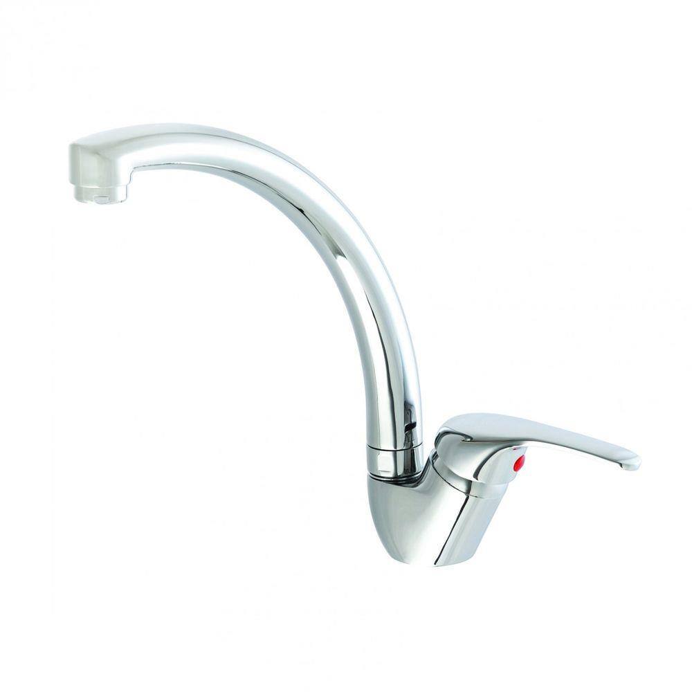 Monocomando para Cozinha Bica Móvel 7001 Global C55 Meber Metais Cromado