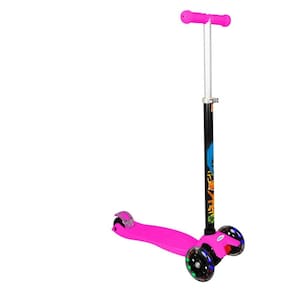 Patinete Infantil Dm Toys 3 Rodas Com Luzes Rosa