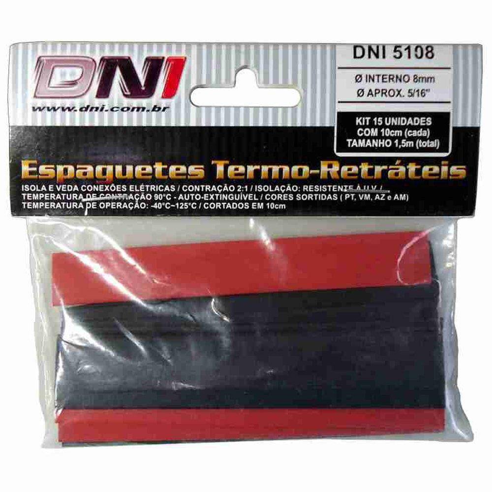 Espaguete Termo Retrátil 8Mm - Dni 5108