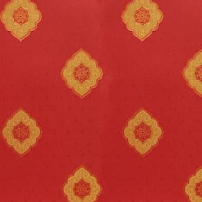Papel de Parede Colonial Mandala Vermelho e Dourado - Lord 360606 - Vinílico Lavável