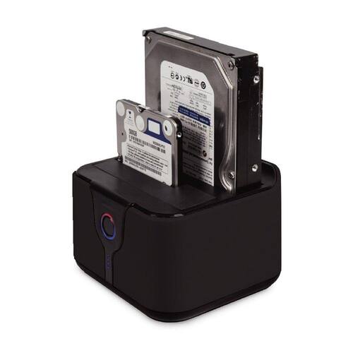 Dock Station USB 3.0 Para 2 HD Sata 2.5 e 3.5 PC com Botão Clone Backup Preto Mymax MDCK-HD05U3/BK-1 Menor preço em Dock Station USB 3.0 Para 2 HD Sata 2.5 e 3.5 PC com Botão Clone Backup Preto Mymax MDCK-HD05U3/BK-1