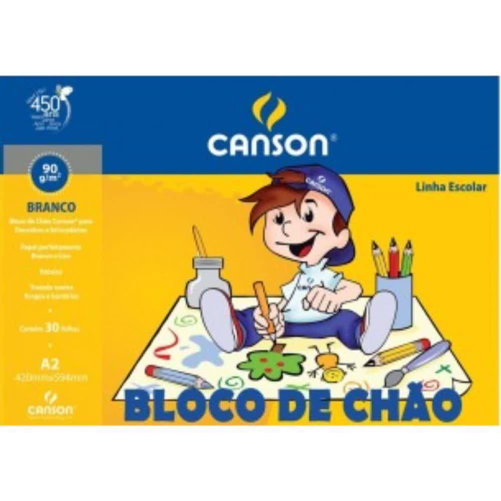 Bloco de Chão Escolar A2 30 Folhas Canson