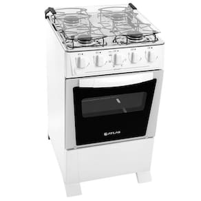 Fogão 4 Bocas Atlas Mônaco com Acendimento e Forno Autolimpante 1520002