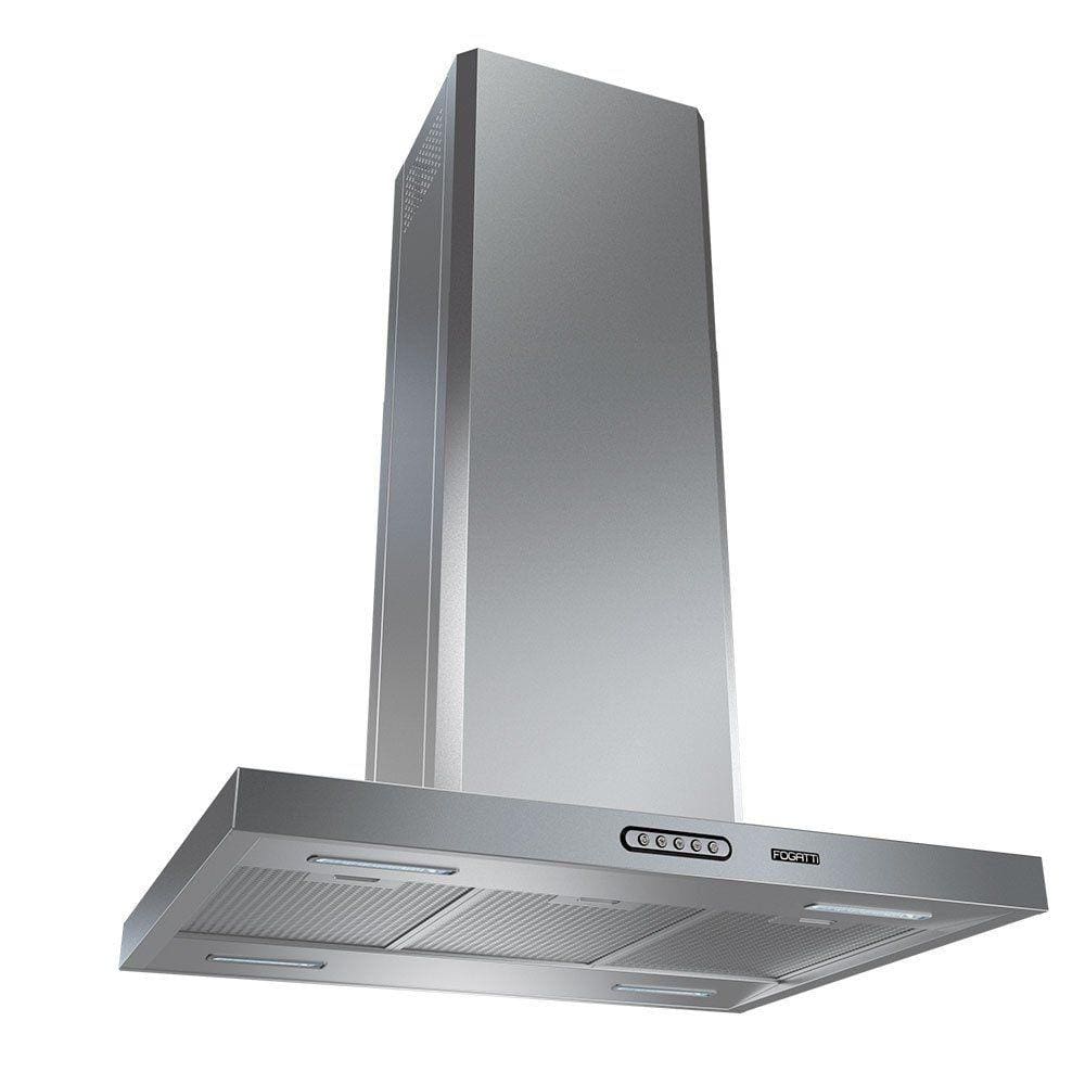 Coifa Ilha 75cm Retangular Fogatti Inox