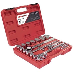 Jogo de Soquetes Estriados 1/2" - 8 a 32mm Robust D26-22AM - 22 peças 060230