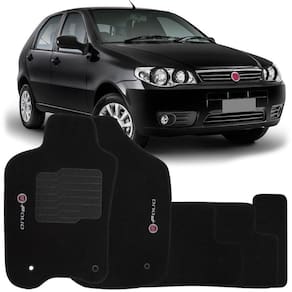 Jogo de Tapete Automotivo Carpete Fiat Palio Fire G3 2012 à 2016 Soft Preto 5 Peças