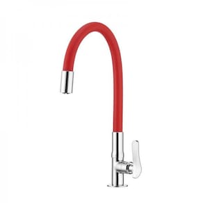 Torneira Lorenflex De Bancada Com Bica Flexível Lorenzetti 1177 R27 Vermelha