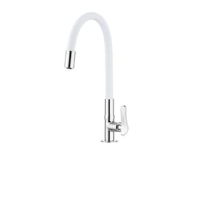 Torneira Multiuso de Mesa Bica Flexível LorenFlex White 1177 W27 Lorenzetti