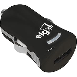 Carregador Veicular USB ELG CC1S Preta