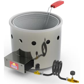 Fritadeira Tacho 3 Litros A Gás Aço Inox Frituras Salgados