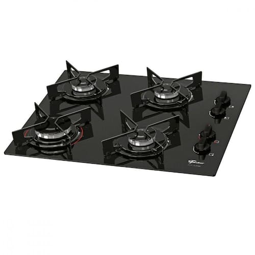 imagem-Fogão Cooktop Fischer 4Q FIT LINE Gás Mesa Vidro - 26342-57175 - Bivolt