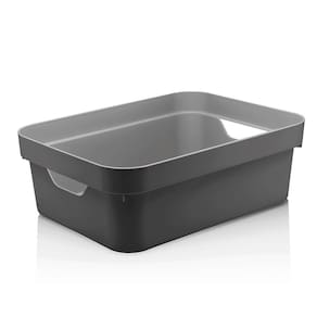 Cesta Organizadora De Plástico Cube Ou Concreto 36 X 26 X 13 Cm - 26757